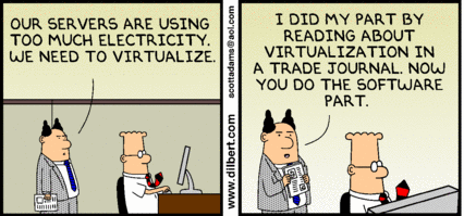 Dilbert's ignorant manager